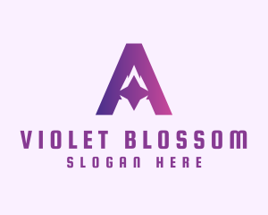 Violet Gradient A logo