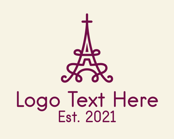 Eiffel Tower logo example 1