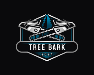 Woodcutting Chainsaw Lumberjack logo