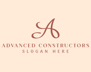 Stylish Boutique Letter A logo design