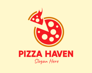 Hot Pepperoni Pizza  logo