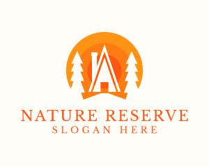 Nature Cabin Forest  logo design