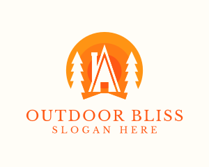 Nature Cabin Forest  logo design