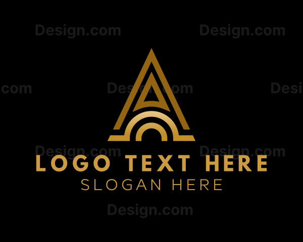 Modern Arch Letter A Logo