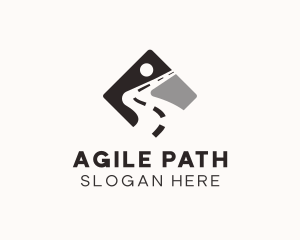 Pavement Highway Road Path logo design