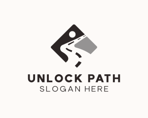 Pavement Highway Road Path logo design