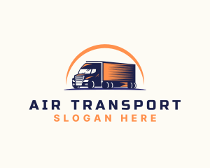 Logistic Truck Transport logo design