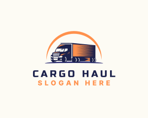 Logistic Truck Transport logo design