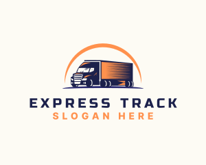 Logistic Truck Transport logo design