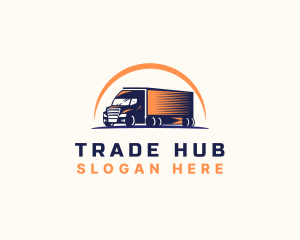 Logistic Truck Transport logo design