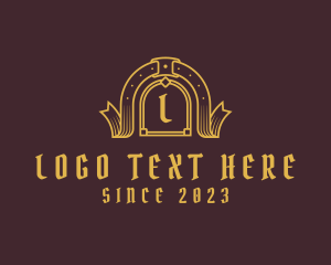 Stylish Medieval Ribbon logo