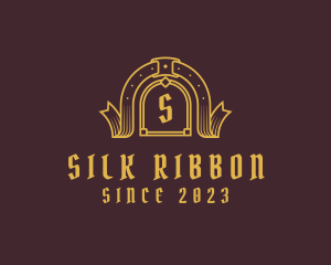 Stylish Medieval Ribbon logo design