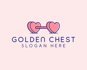 Heart Love Weights  logo design