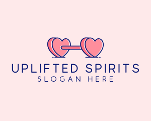 Heart Love Weights  logo design