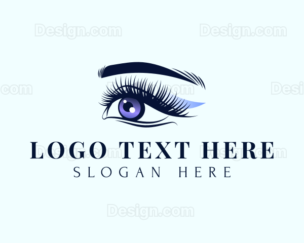 Feminine Beauty Eyelash Logo