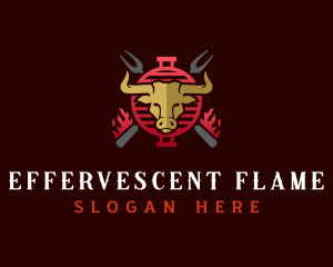 Flame Grill Steakhouse logo design