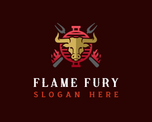 Flame Grill Steakhouse logo design