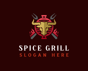 Flame Grill Steakhouse logo design