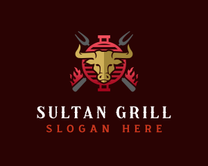 Flame Grill Steakhouse logo design