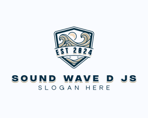 Sea Surfing Ocean logo design