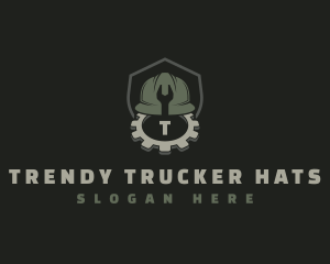 Mechanic Hard Hat logo design