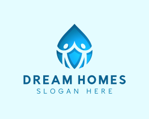 Human Community Droplet Logo