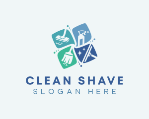 Cleaning Sanitation Housekeeping logo design