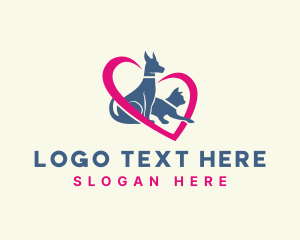 Dog Cat Pet Love logo