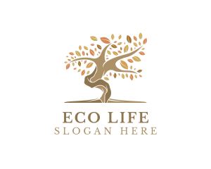 Wellness Autumn Tree logo design