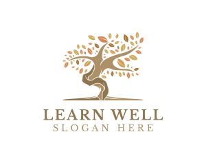 Wellness Autumn Tree logo design