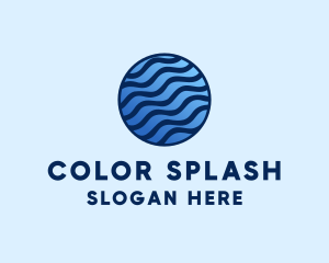 Water Waves Splash  logo design