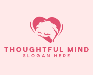 Heart Brain Psychology logo design