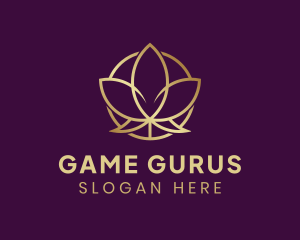 Golden Organic Lotus logo