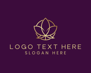 Golden Organic Lotus logo