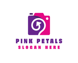 Pink & Purple Photography logo design