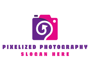 Pink & Purple Photography logo design