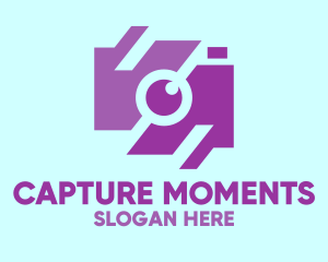 Purple Photographer Camera  logo