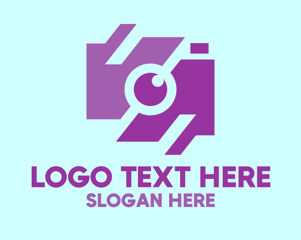 Purple Camera logo example 3