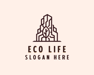 Eco Real Estate Building logo design