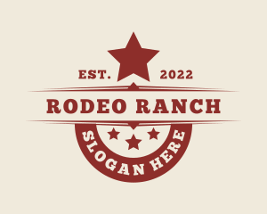 Western Rodeo Ranch Star logo design