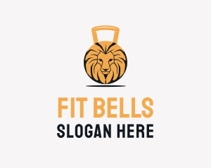 Lion Fitness Weights logo design