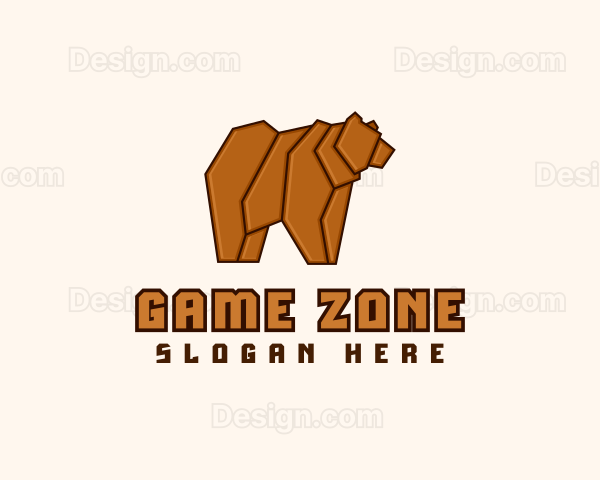 Bear Hunting Animal Logo