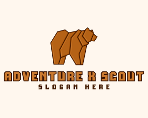 Bear Hunting Animal logo design