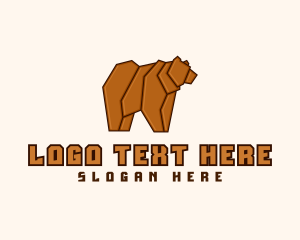 Bear Hunting Animal logo