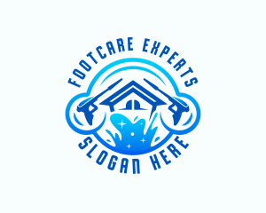 Pressure Washer Cleaning Logo