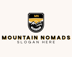 Forest Mountain Peak logo design