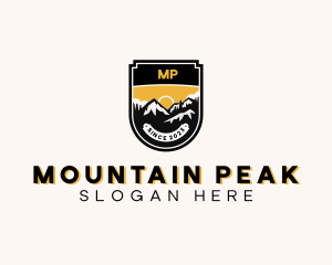 Forest Mountain Peak logo design