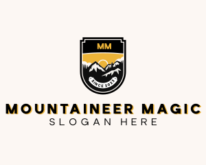 Forest Mountain Peak logo design