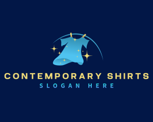 Shirt Hanging Laundry logo design