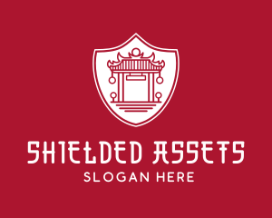 Asian Temple Shield logo